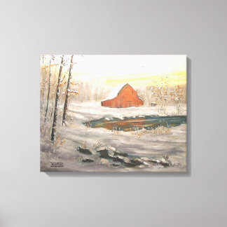 LIENZO "NIEVE DE LAGO LIBRE"