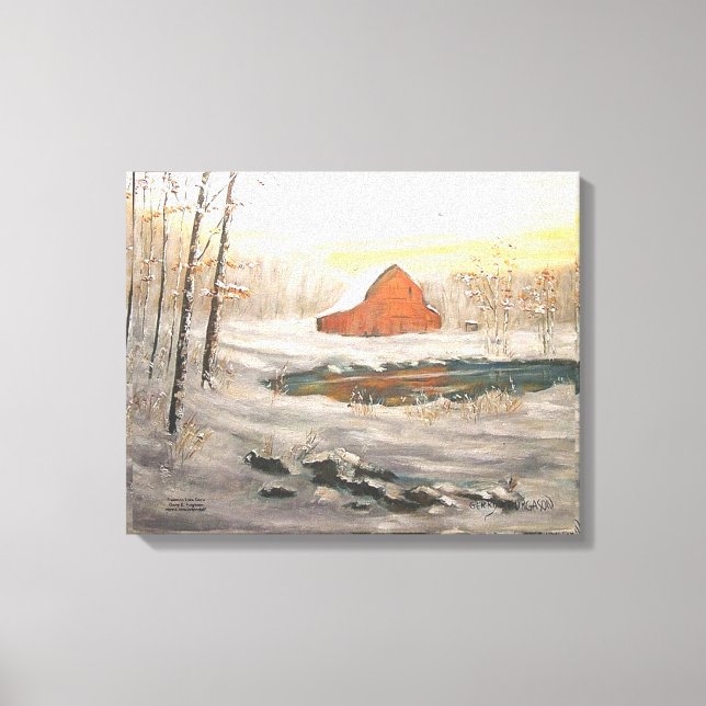 LIENZO "NIEVE DE LAGO LIBRE" (Anverso)