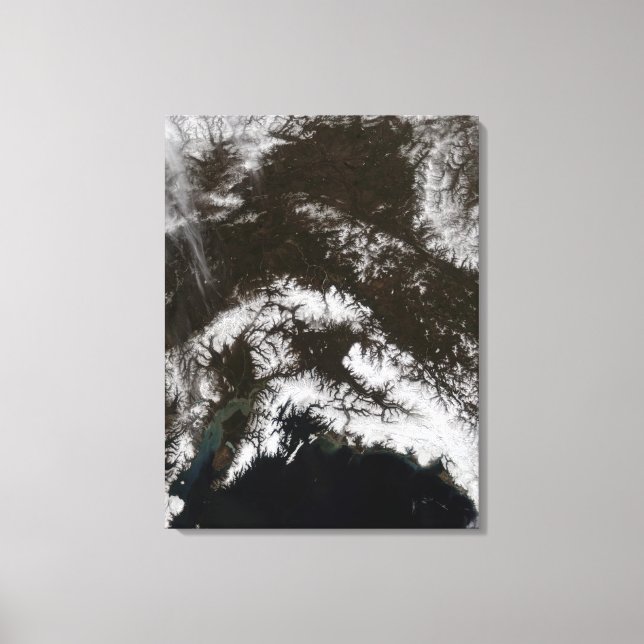 Lienzo Nieve en el centro sur de Alaska (Anverso)