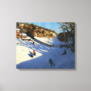 Lienzo Nieve en el valle cerca de Monyash Derbyshire