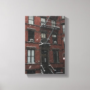 Lienzo Nieve en la parte superior oeste de Brownstone Fir