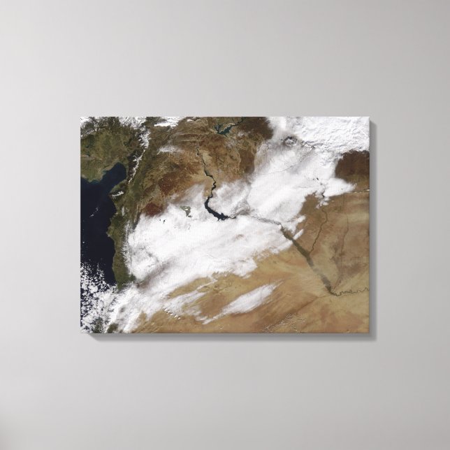Lienzo Nieve en Siria (Anverso)