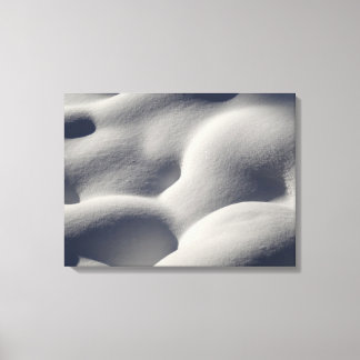 Lienzo Nieve espumosa, montones de sorbos, naturaleza abs