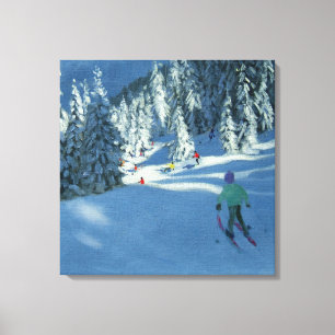 Lienzo Nieve fresca Morzine Francia