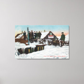 Lienzo Nieve sobre la casa TopsNome, AK