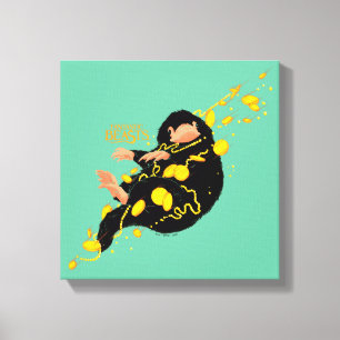 Lienzo Niffler Flotando Con Oro