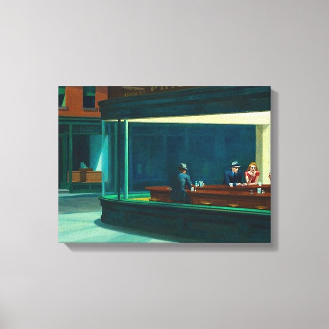 Lienzo Nighthawks Edward Hopper (Anverso)