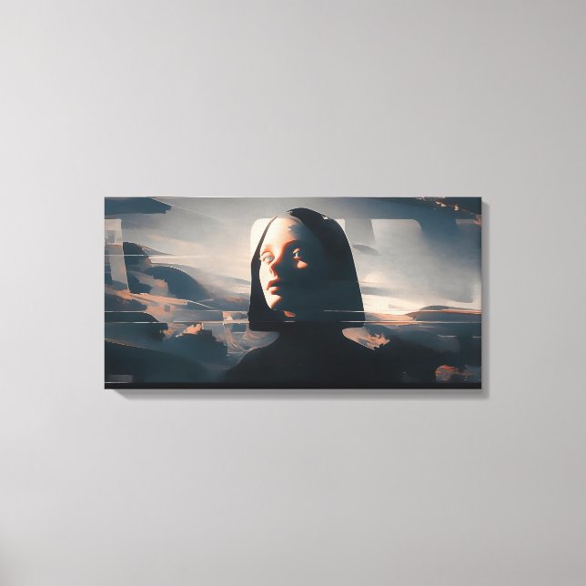 Lienzo Niji Surreal Art: Hooded Enigma (Anverso)