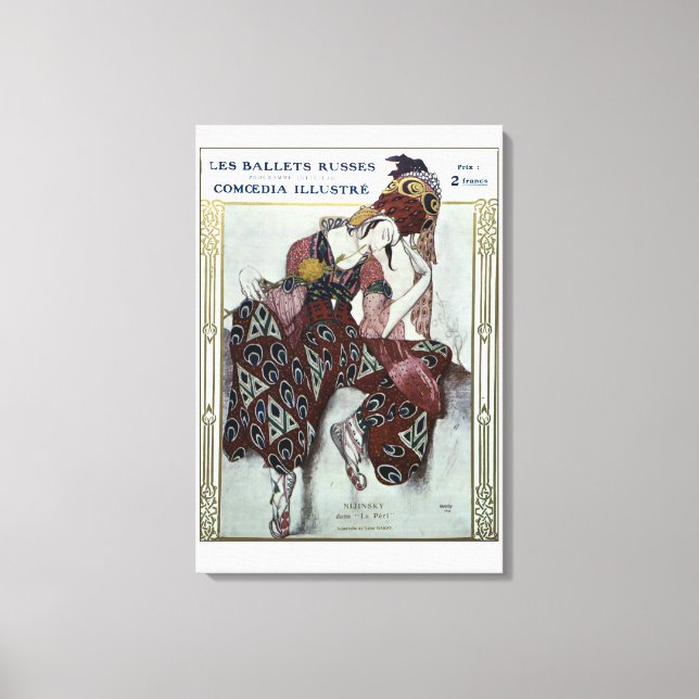Lienzo Nijinsky dans La Peri — Razas de balanza (Anverso)