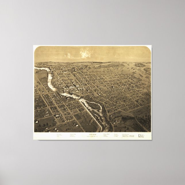 Lienzo Niles, Michigan (1868) (Anverso)