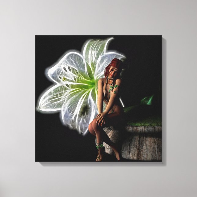 Lienzo Niña Flor (Anverso)