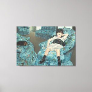 Lienzo Niña pequeña en un sillón azul, 1878 (oi)