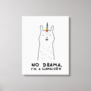 Lienzo Ningún drama soy un Llamacorn