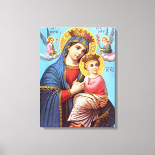 Lienzo Niño bendecido Jesús del Virgen María y del niño