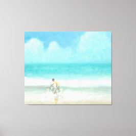 Lienzo Niño en bicicleta 3