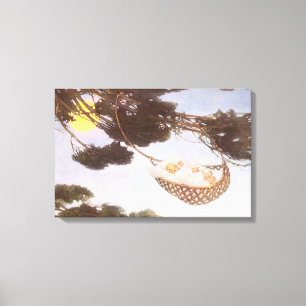 Lienzo Niño en el árbol Hassoc, por Jessie Willcox Smith