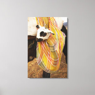 Lienzo Niño en un saddlebag