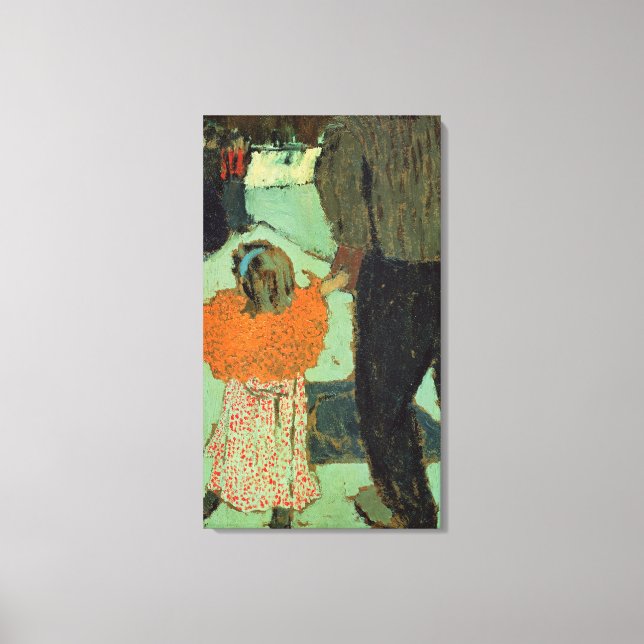 Lienzo Niño usando una bufanda roja, c. 1891 (Anverso)