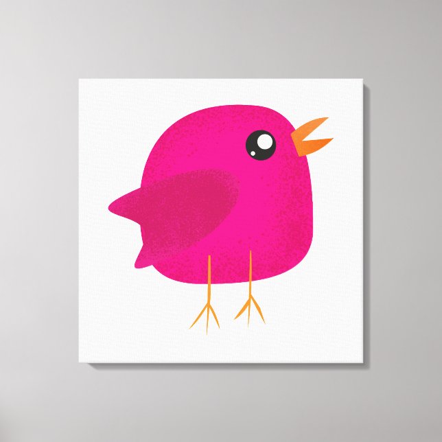 Lienzo Niños adorables pájaros (Anverso)