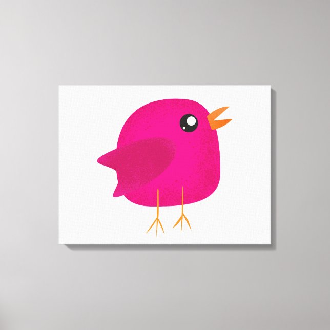 Lienzo Niños adorables pájaros (Anverso)