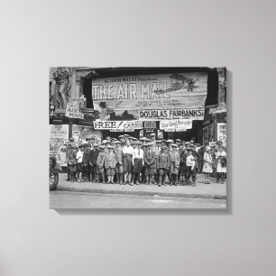 Lienzo Niños en el Cine, 1925