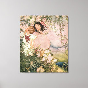 Lienzo Niños en primavera por Ruth Hallock