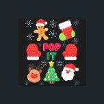 Lienzo Niños pop it Navidades burbuja reno de Santa<br><div class="desc">Si estás buscando mantenerse al tanto de las tendencias actuales mientras estás de fiesta, este es el regalo ideal para cualquier niño o adolescente que no solo ame a los Navidades sino que también disfrute jugando con juguetes de peluche. ¡Junte dos de sus cosas favoritas en este asombroso regalo!</div>