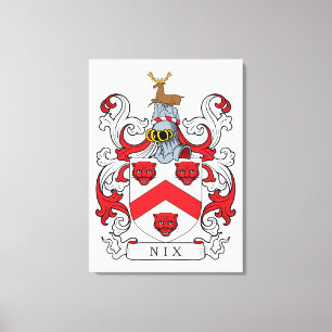Lienzo Nix Family Crest