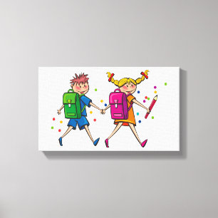Lienzo Niza-Niños   Zazzle_Growshop.