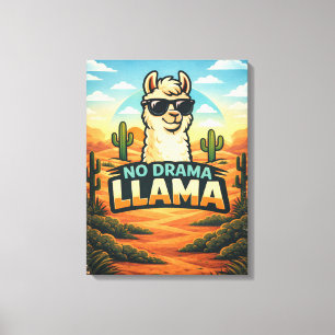 Lienzo No Drama Llama - Reino de las Criaturas