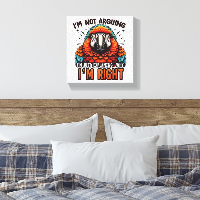 Lienzo No estoy discutiendo (Insitu(Dormitorio))