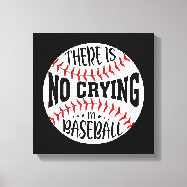Lienzo No Hay Llanto En El Béisbol (Anverso)