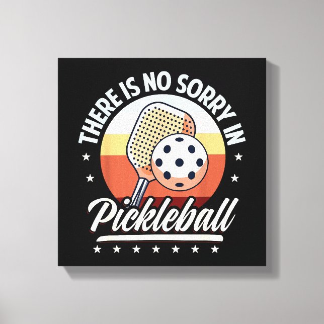 Lienzo No Hay Perdón En El Pickleball (Anverso)