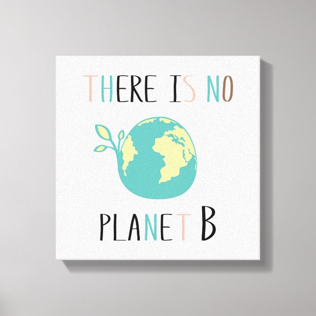 Lienzo No Hay Planeta B (Anverso)