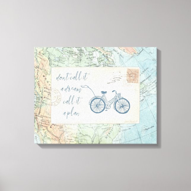 Lienzo No lo llames un sueño, llámalo una cita del plan (Anverso)