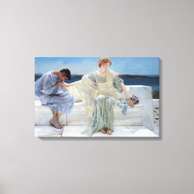 Lienzo No más preguntas por Sir Lawrence Alma Tadema (Anverso)