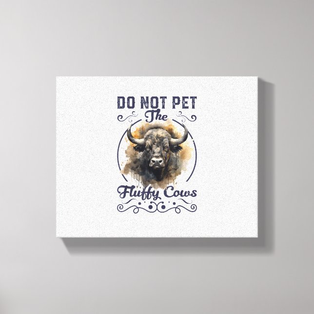 Lienzo No Mascota El Parque Fluffy Cows Bison Yellowstone (Anverso)