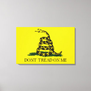 Lienzo No me enseñes la bandera de Gadsden