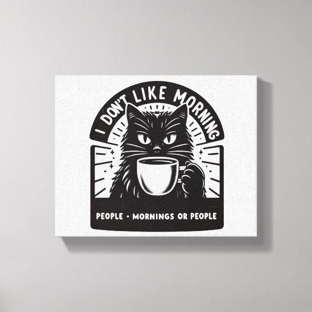 Lienzo No me gusta mañana (Anverso)