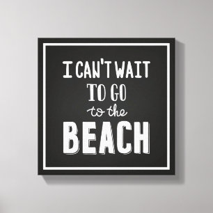 Lienzo No Puedo Esperar Para Ir A La Playa