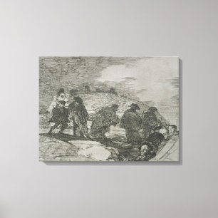Lienzo No saben el camino, el plato 70 de 'El Desastre