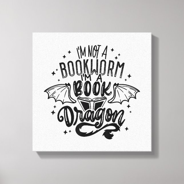 Lienzo No Soy Un Gusano De Biblioteca Soy Un Dragón De Li (Anverso)