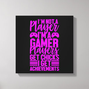 Lienzo No Soy Un Jugador Soy Un Jugador De Juegos De Lien