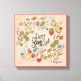 Lienzo ¡No te rindas! Pared de tela estirada Art 11x11