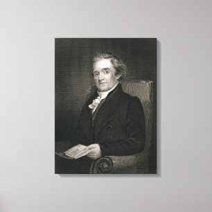 Lienzo Noah Webster (1758-1843) grabado por Frederick W.