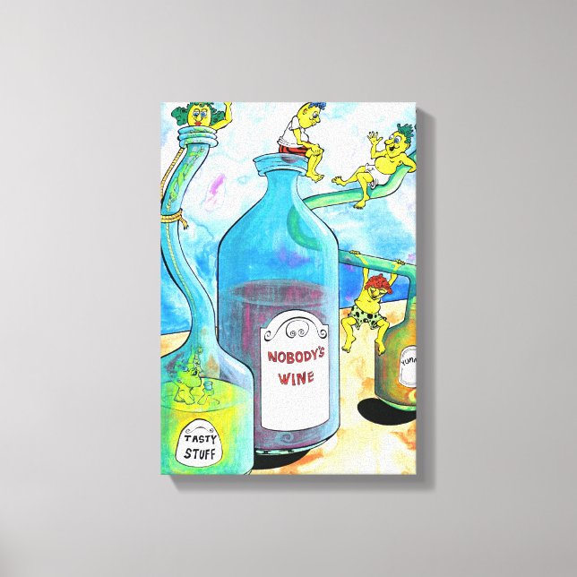 Lienzo Nobodys Wine (Anverso)