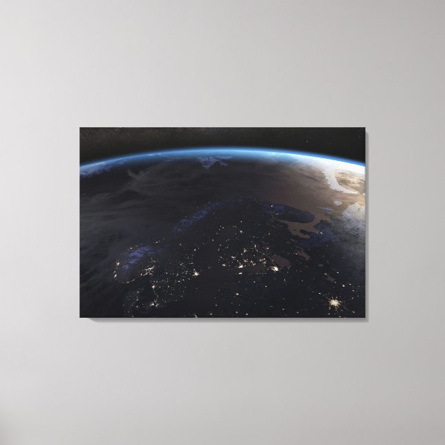 Lienzo Noche al norte de Europa (Anverso)