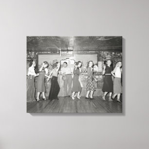 Lienzo Noche de chicas, 1938