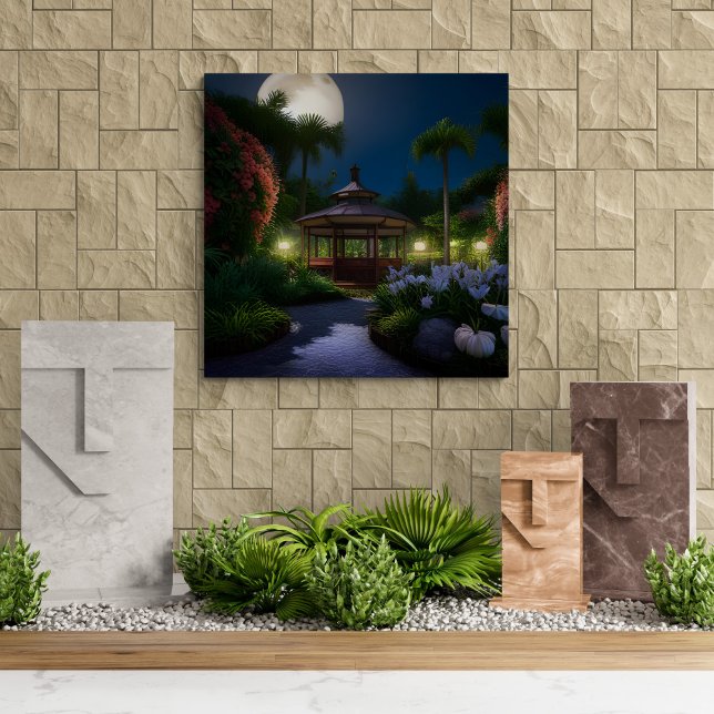 Lienzo Noche De La Luna En El Gazebo (Subido por el creador)