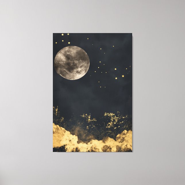 Lienzo Noche de oro (Anverso)